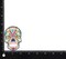 White Sugar Skull, Day of the Dead, Embroidered, Iron on Patch